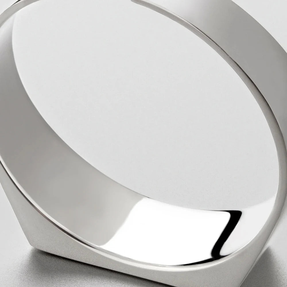 ELANDIS Men's Open End Ring Classic Stainless Steel 18K Gold Plated Hand Jewelry Wholesale