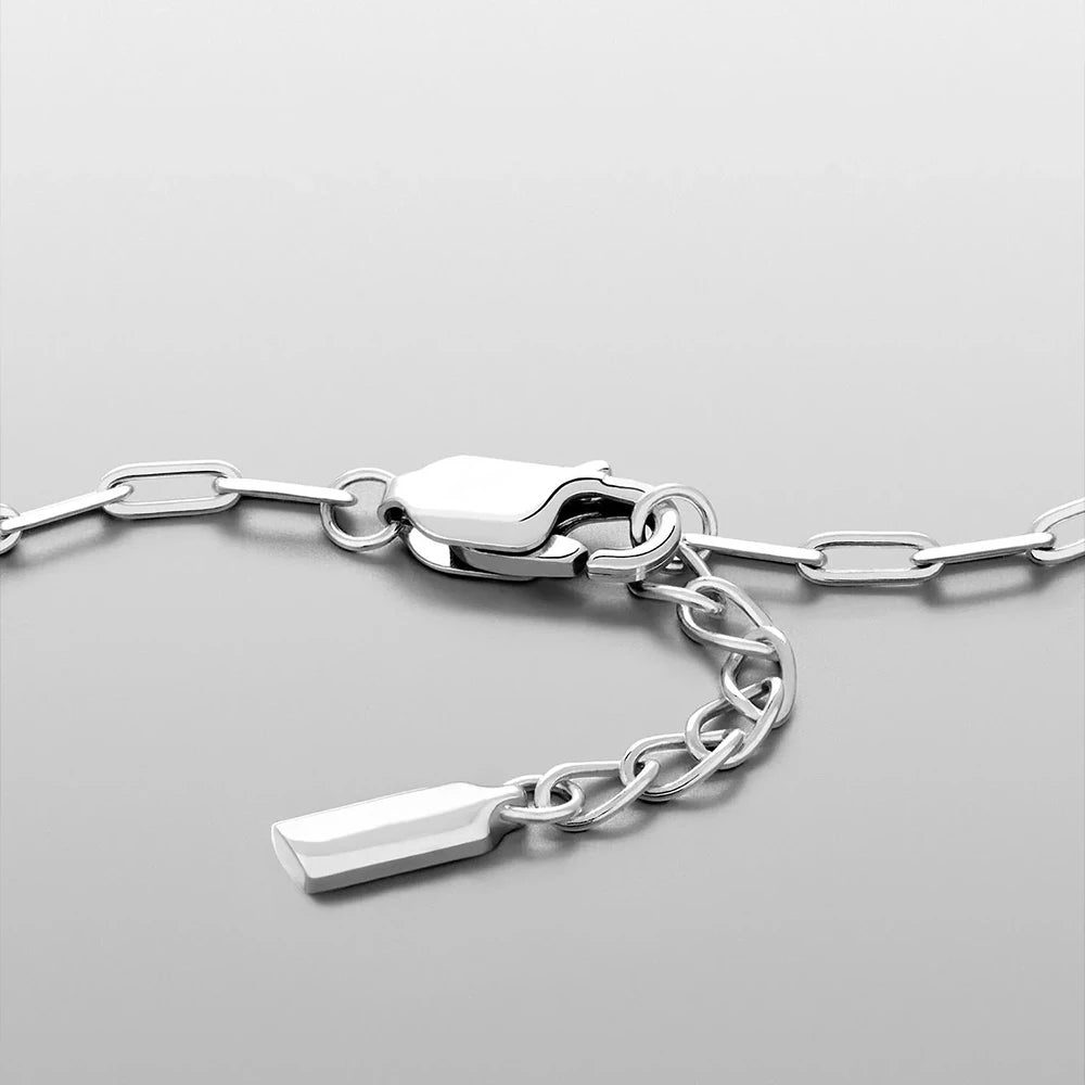 ELANDIS 2MM Stainless Steel Paperclip Chain Gold-plated Men's Bracelet Simple Accessories Christmas Party Gifts Direct Marketing