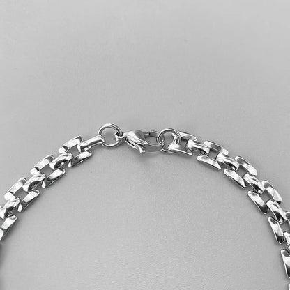 ELANDIS Minimalist Watch Band Link Chain Bracelet for Men, Stainless Steel Waterproof Bracelets,Trendy Jewelry Gift