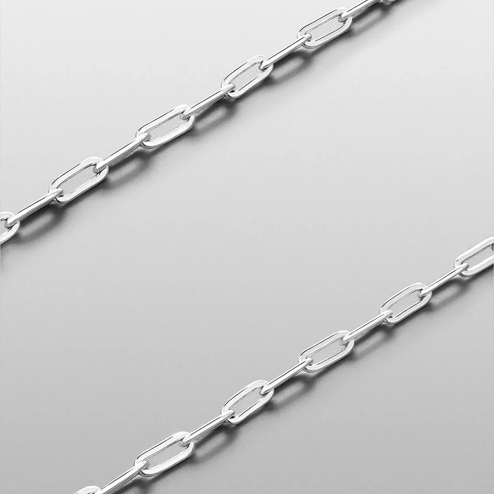 ELANDIS Stainless Steel Men's Necklace 2MM Paperclip Chain Gold-plated Punk Jewelry Christmas, Birthday, Gift Direct