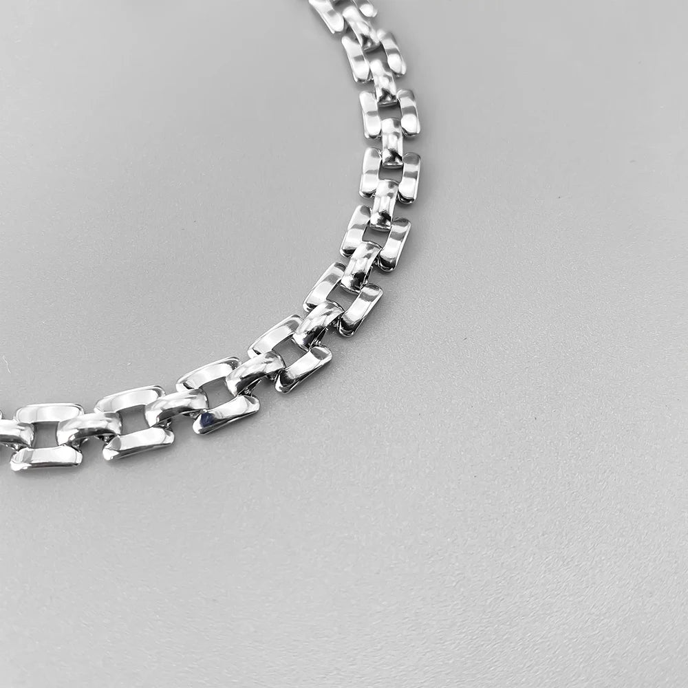 ELANDIS Minimalist Watch Band Link Chain Bracelet for Men, Stainless Steel Waterproof Bracelets,Trendy Jewelry Gift