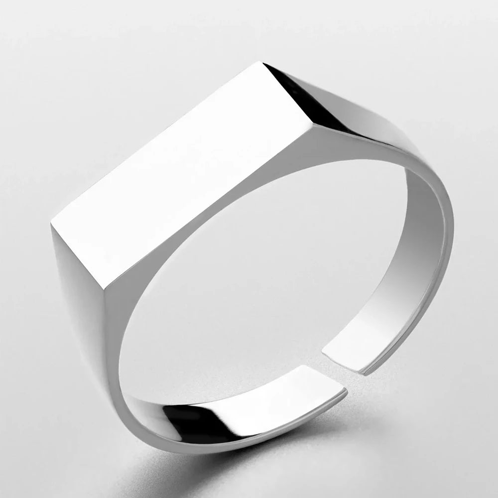ELANDIS Men's Open End Ring Classic Stainless Steel 18K Gold Plated Hand Jewelry Wholesale