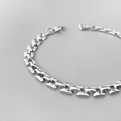 ELANDIS Minimalist Watch Band Link Chain Bracelet for Men, Stainless Steel Waterproof Bracelets,Trendy Jewelry Gift
