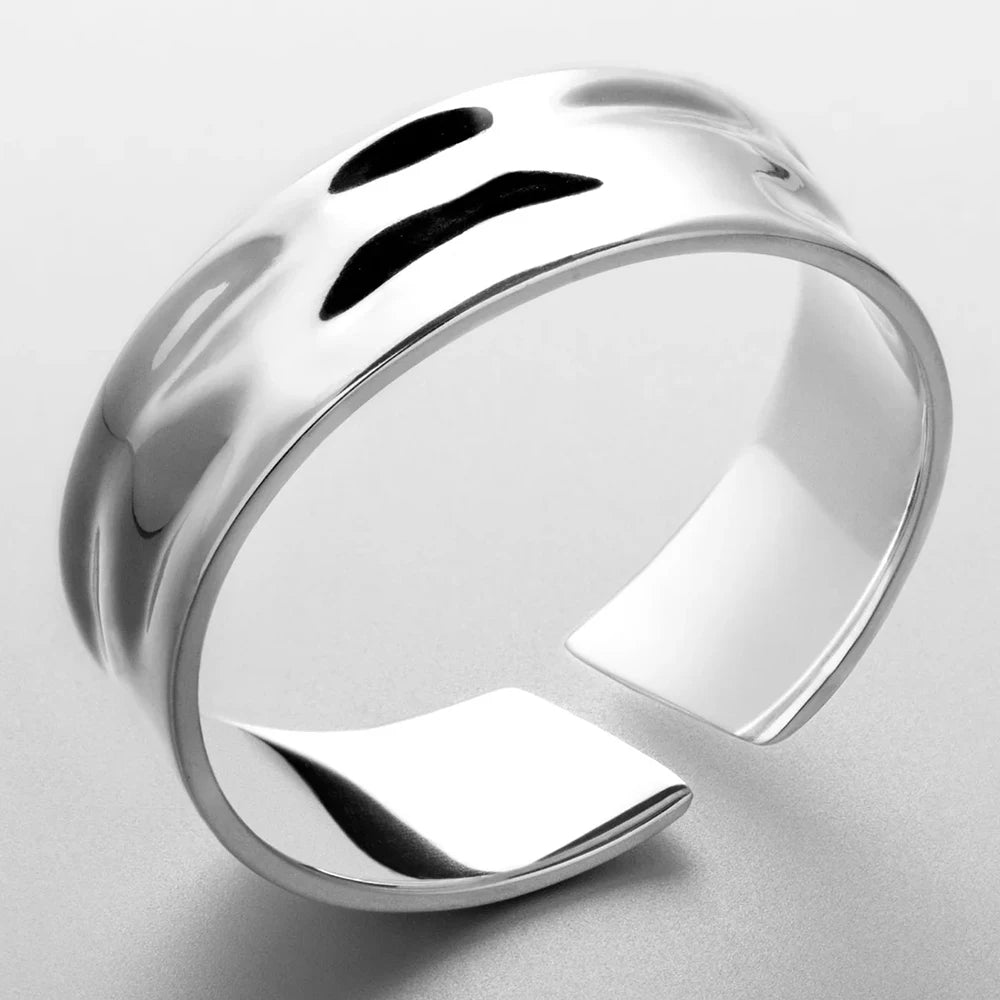 ELANDIS Fashion Men's Jewelry Stainless Steel Opening Ring Birthday Party Holiday Gift Wholesale