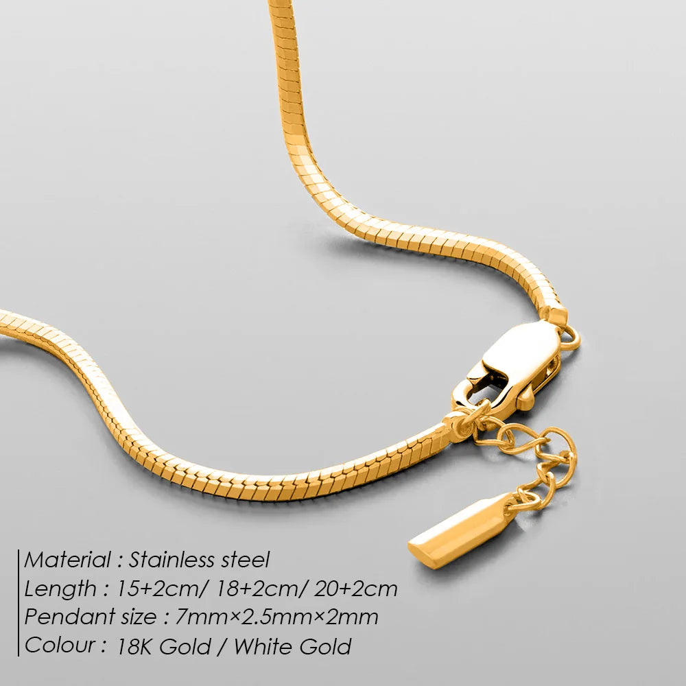 ELANDIS Octagonal Chain Silver Bracelet Stainless Steel Gold Plated Men's Accessories Bracelet